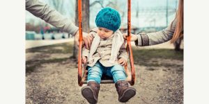 Child on swing